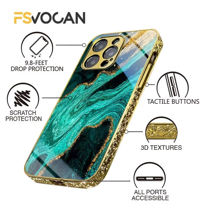 Luxury Apple iPhone Case, MagSafe Compatible, Camera Lens Protection, Screen Protection, Ultra Thin, Shockproof Cover 