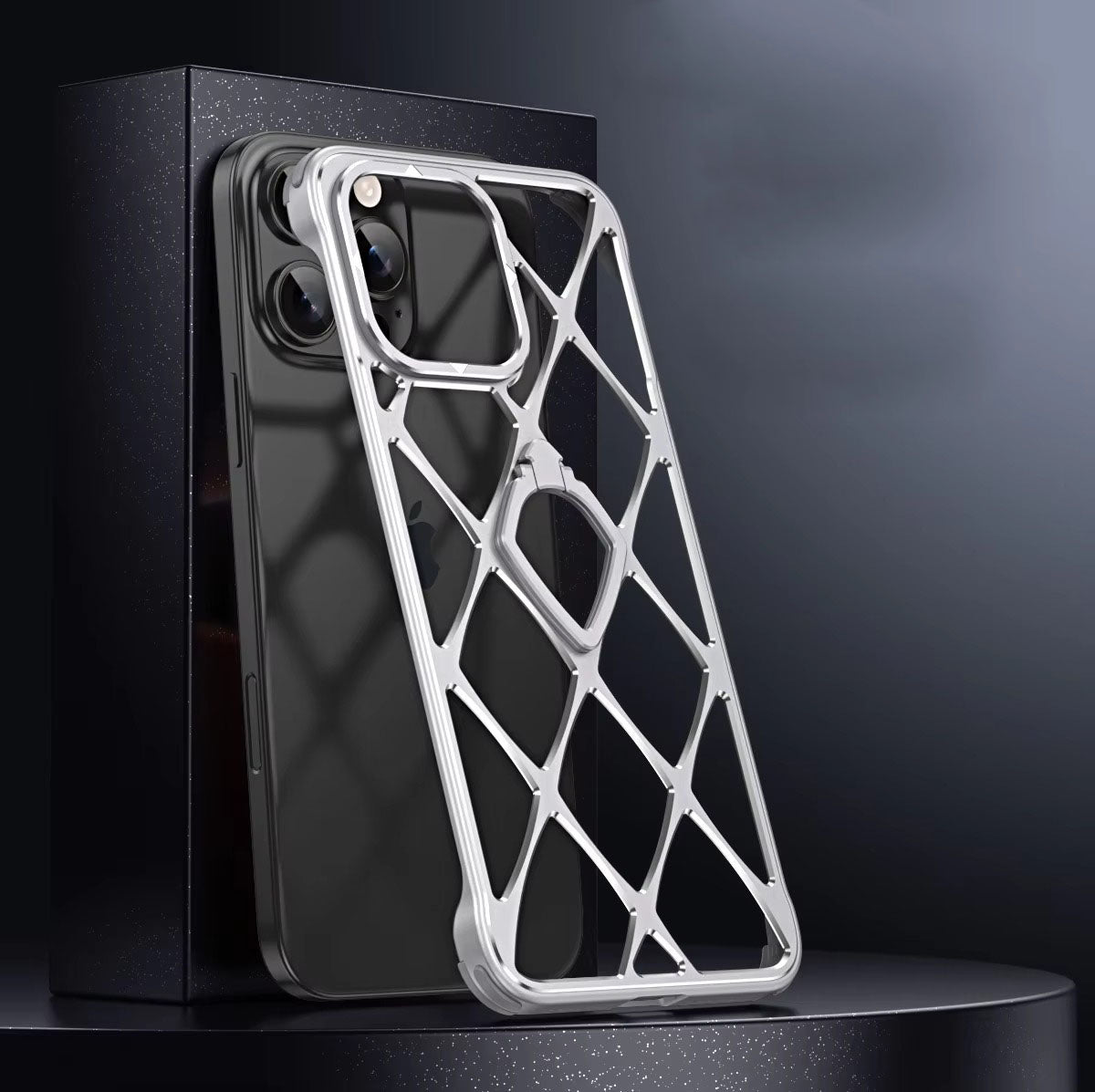 Luxury Apple iPhone Case, MagSafe Compatible, Camera Lens & Screen Protection, Ultra Thin, Shockproof, Magnetic Full All Around Cover – Ultra-Light Metal Bracket Case with Heat Dissipation & Shockproof Design