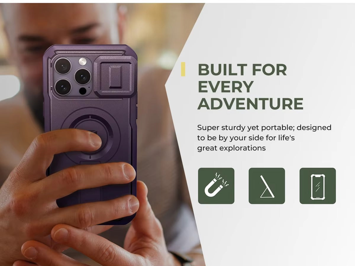 Robust Apple iPhone Case, Camera Protection, Screen Protection, Ultra Thin, Shockproof, Magnetic, Full All Around Protection