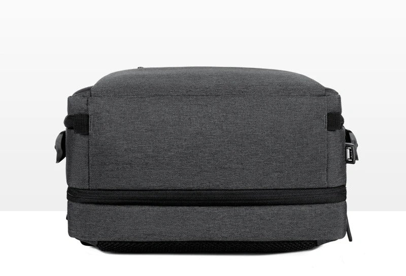 High Quality Waterproof Laptop Backpack for Men, Expandable USB Charging Bag, Business Travel School Rucksack