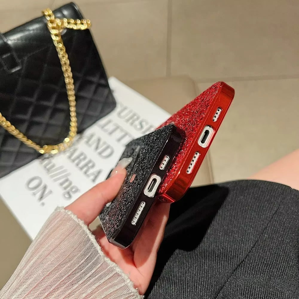 Luxury Apple iPhone Case, MagSafe Compatible, Camera Lens & Screen Protection, Ultra Thin, Shockproof, Magnetic Full All Around Cover – Bling Glitter Magnetic Case with Shockproof Protective Back for Stylish Appeal