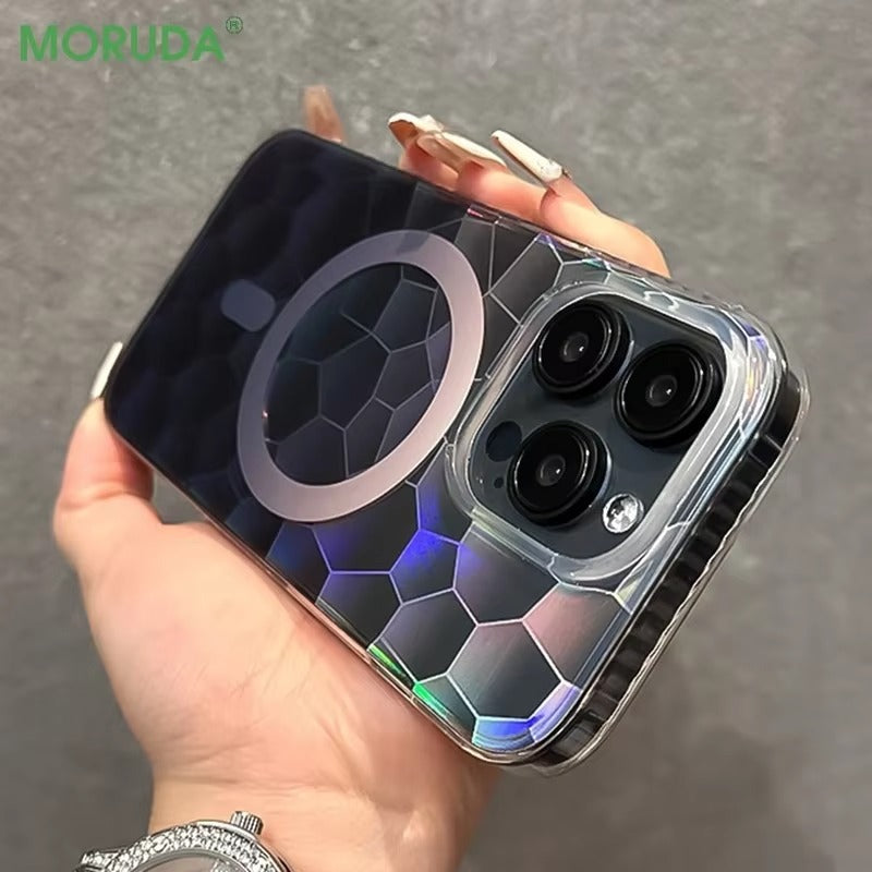 Luxury Apple iPhone Case Camera Lens & Screen Protection, Ultra Thin Shockproof Magnetic Full All Around Protection Cover 