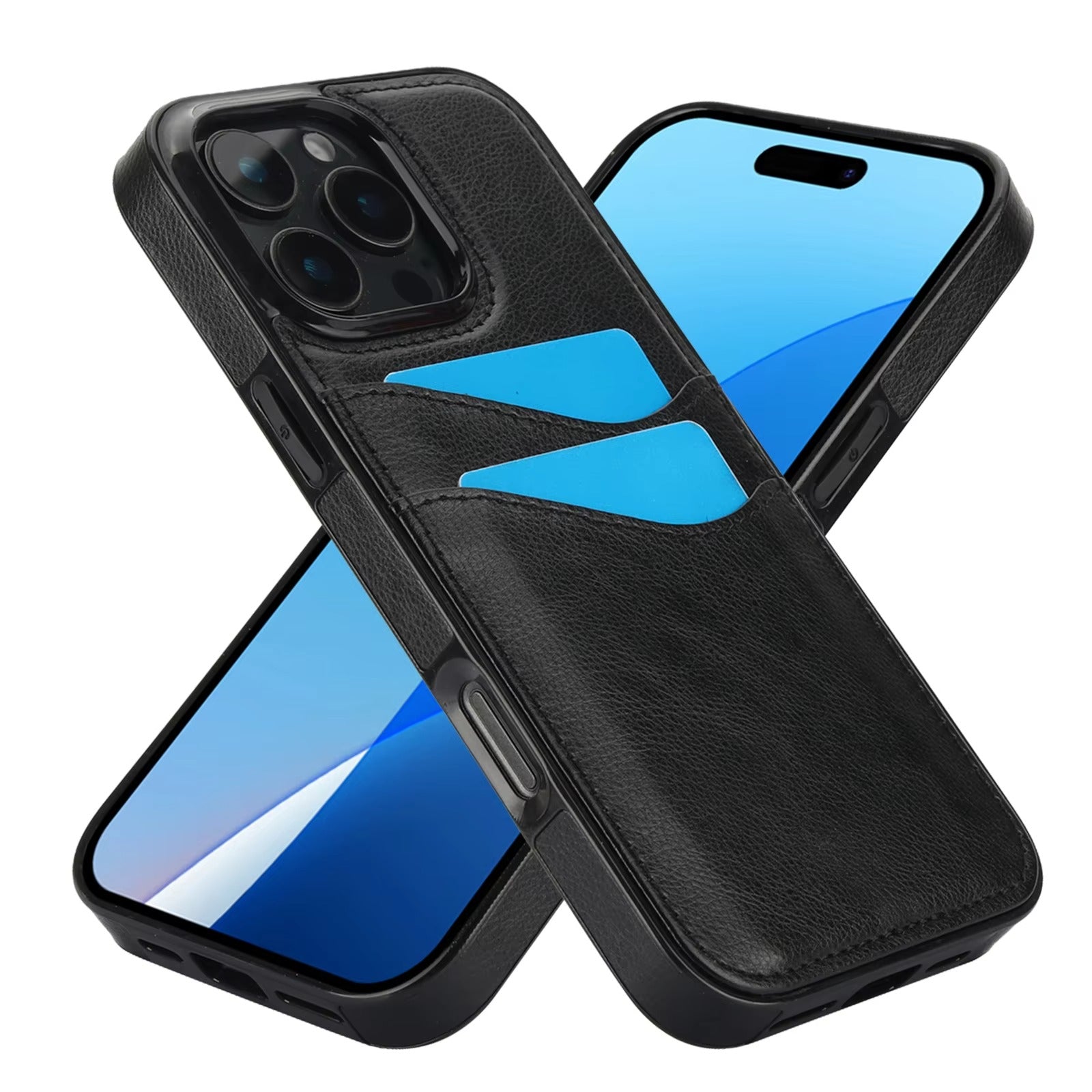 Premium Apple iPhone Case, MagSafe Compatible, Camera Lens and Screen Protection, Ultra Thin, Shockproof, Magnetic, Full All Around Protection, Leather Card Wallet Cover