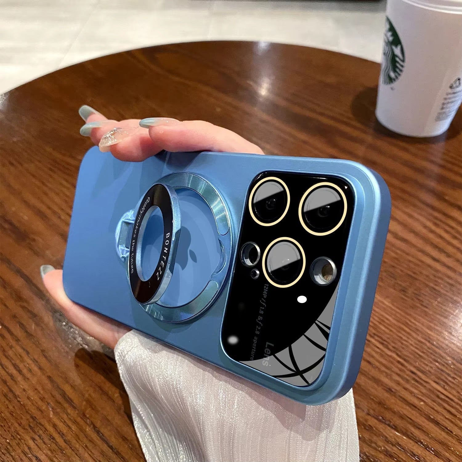 Premium Apple iPhone Case, MagSafe Compatible, Camera Lens and Screen Protection, Ultra Thin, Shockproof, Magnetic, Full All Around Protection, Magnetic Bracket Cover