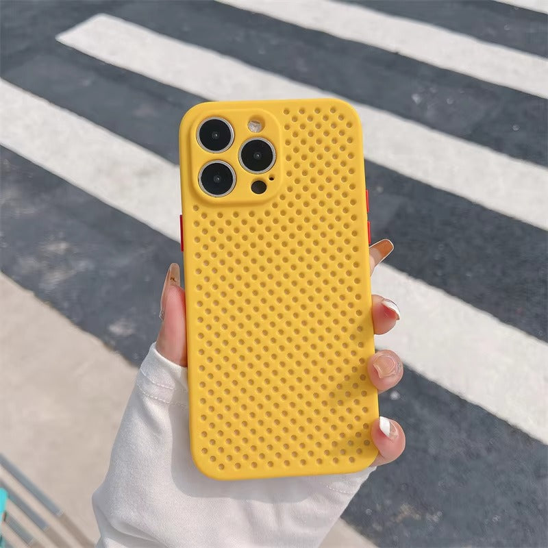 Luxury Apple iPhone Case, MagSafe Compatible, Camera Lens & Screen Protection, Ultra Thin, Shockproof, Magnetic Full All Around Cover – Hollow Soft Case with Heat Dissipation Design & Plain Color Ultra Thin Finish