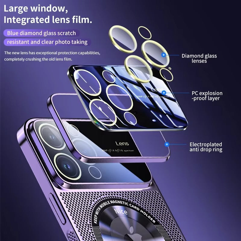 High Quality Apple iPhone Case Camera Lens Screen Protection, Ultra Thin Shockproof Magnetic Full All Around Protection Cover