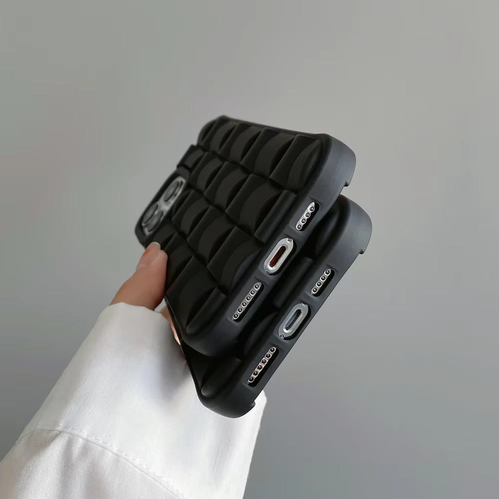 Premium Apple iPhone Case, MagSafe Compatible, Camera Lens & Screen Protection, Ultra Thin, Shockproof, Magnetic Full All Around Cover – 3D Weave Soft Liquid Silicone Case with Shockproof Back Shell Design