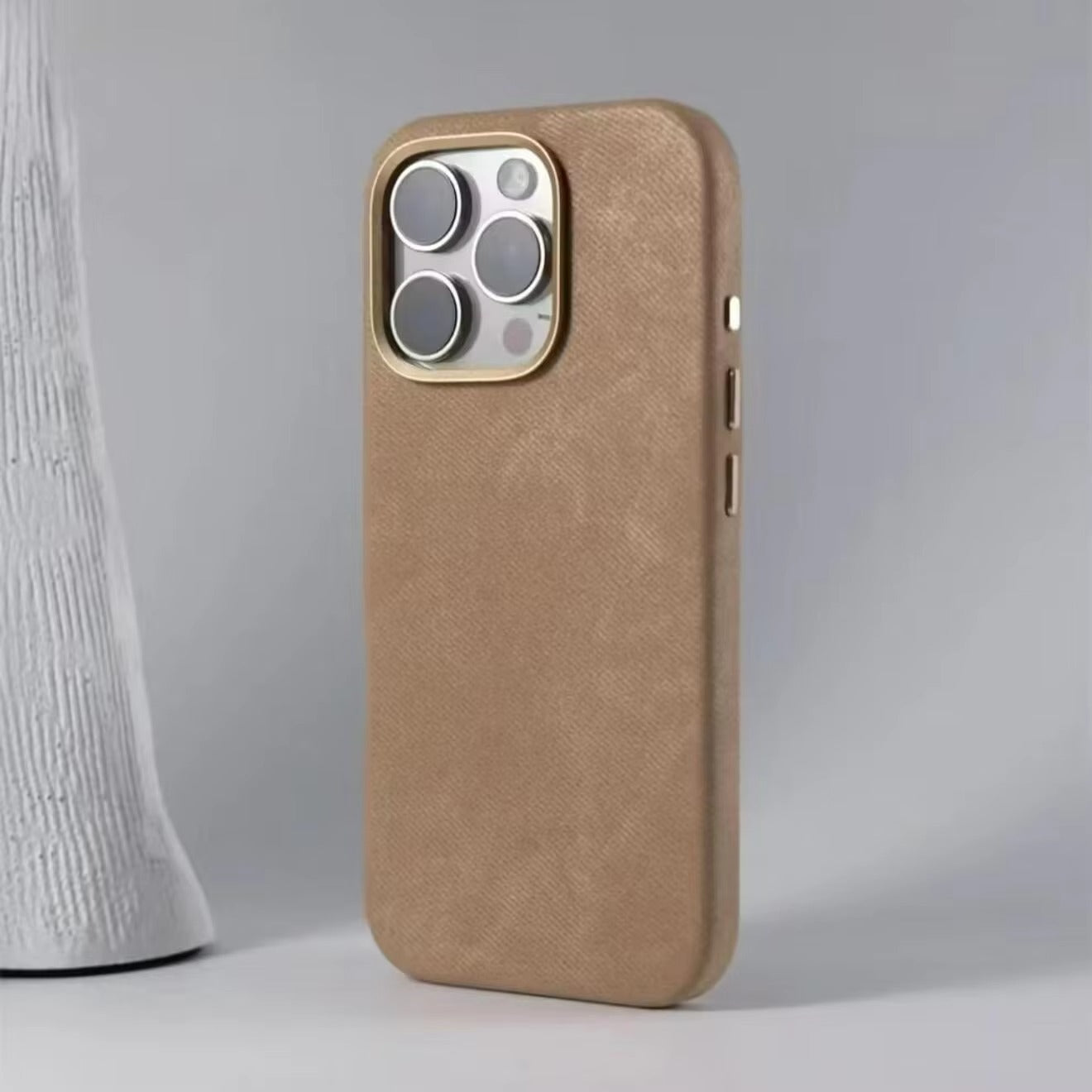 Premium Apple iPhone Case MagSafe Compatible, Camera Lens & Screen Protection, Ultra Thin Shockproof Magnetic Full All Around Protection Cover with Fiber Leather Back