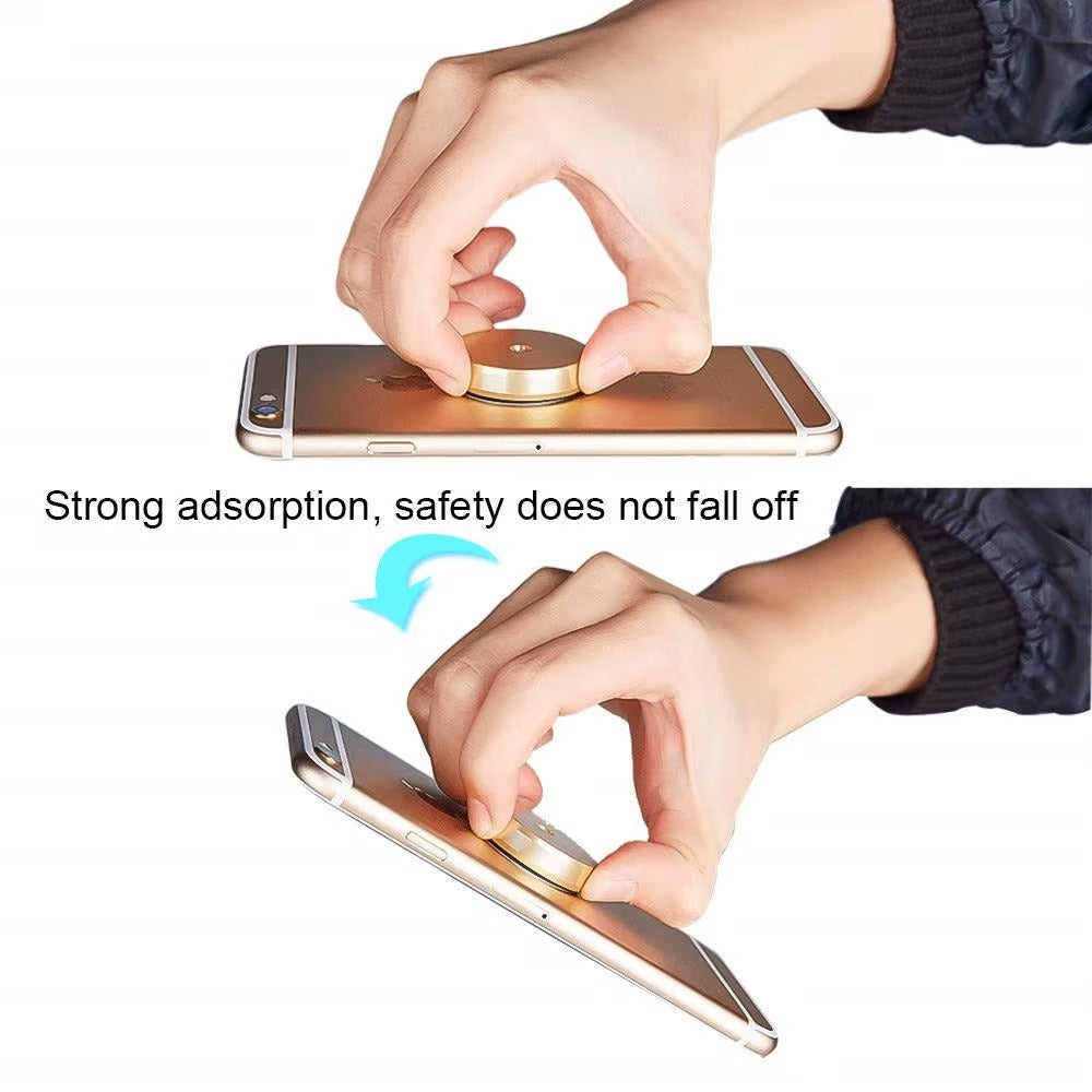 Premium, Magnetic Car Phone Holder – Mounted Stand with Strong Magnet Sticker for Apple iPhone and Other Apple Devices