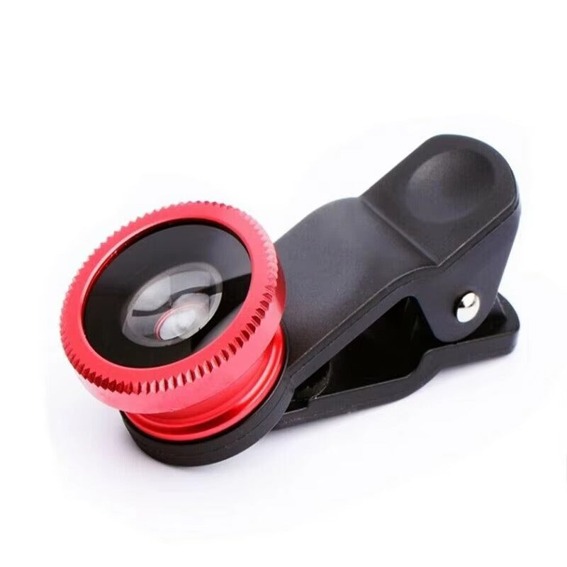 High Quality 3-in-1 Phone Camera Lens Kit – Fisheye, 0.67X Wide Angle Photography on Apple iPhone Devices