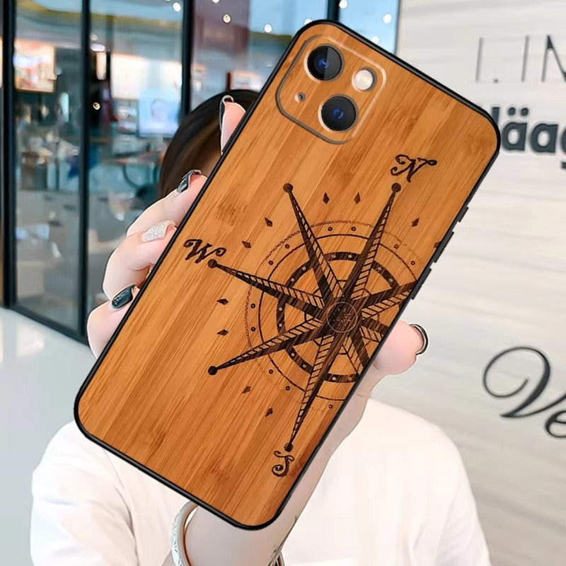 Premium Apple iPhone Case, MagSafe Compatible, Camera Lens and Screen Protection, Ultra Thin, Shockproof, Magnetic, Full All Around Protection, Bamboo Animal Print Cover