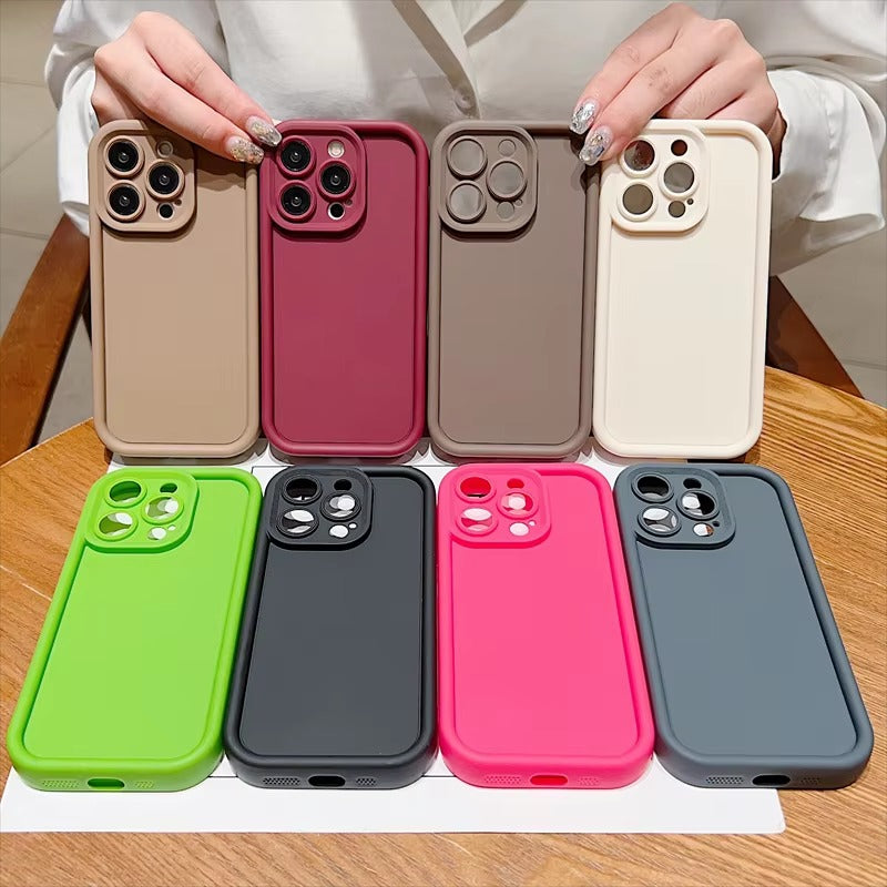 Luxury Apple iPhone Case, MagSafe Compatible, Camera Lens & Screen Protection, Ultra Thin, Shockproof, Magnetic Full All Around Cover – Candy Color Silicone Case with Soft Touch Finish & Full Protection