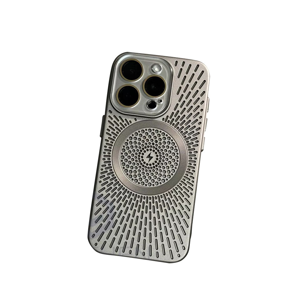 Premium Apple iPhone Case, MagSafe Compatible, Camera Lens & Screen Protection, Ultra Thin, Shockproof, Magnetic Full All Around Cover – Slim PC Case with Heat Dissipation, Wireless Charging & Titanium Lens Cover