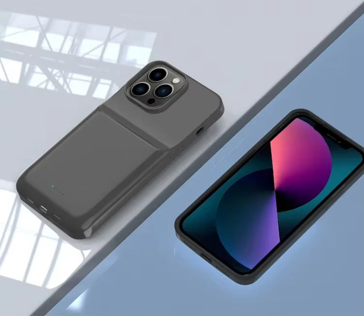 High Quality Apple iPhone Case MagSafe Compatible, Camera Lens & Screen Protection, Ultra Thin Shockproof Magnetic Full All Around Protection Cover with 5000mAh 10000mAh Power Bank