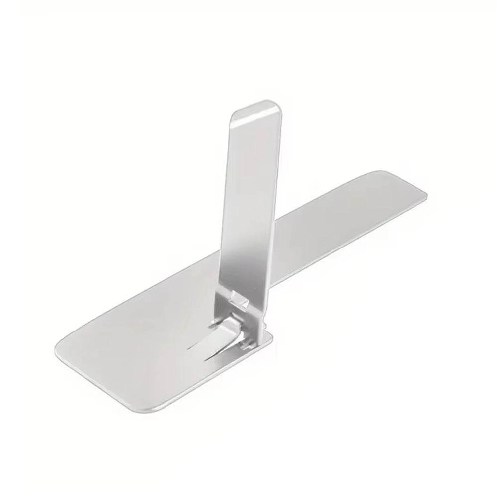 Premium Ultra-Thin Phone Holder Stand – 2PC Invisible Foldable Bracket, 0.6mm Stainless Steel Grip Mount, Dual-Angle Desktop Support for Smartphones