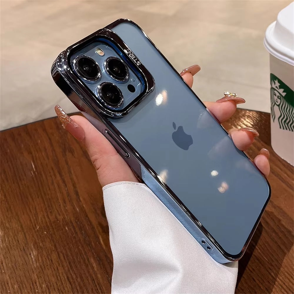 Luxury Apple iPhone Case, Ultra Thin Shockproof Magnetic Full All Around Protection Cover with Plating Stand & Hard Shell