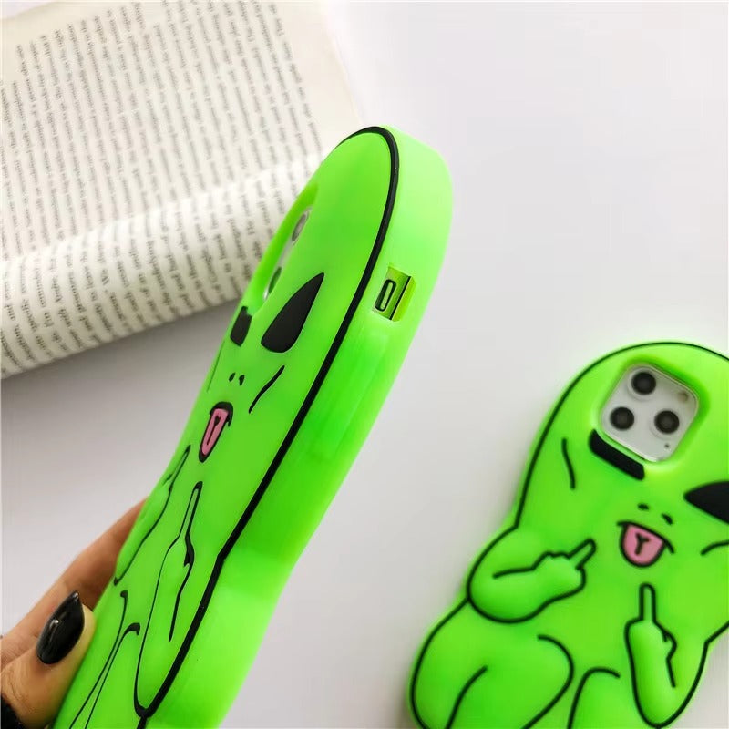 Premium Apple iPhone Case, MagSafe Compatible, Camera Lens and Screen Protection, Ultra Thin, Shockproof, Magnetic, Full All Around Protection, Alien Finger Soft Cover