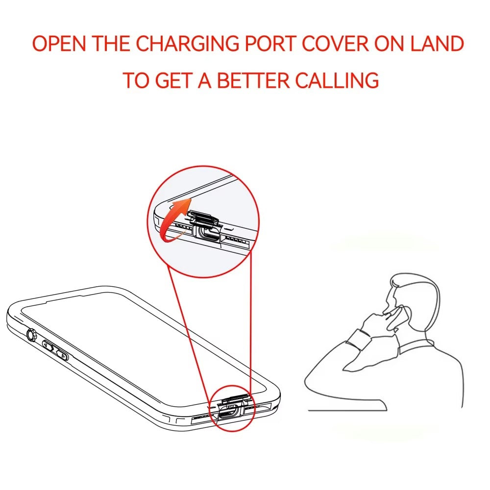 Premium Apple iPhone Case MagSafe Compatible, Camera Lens & Screen Protection, Cover with IP68 Waterproof TPU Armor