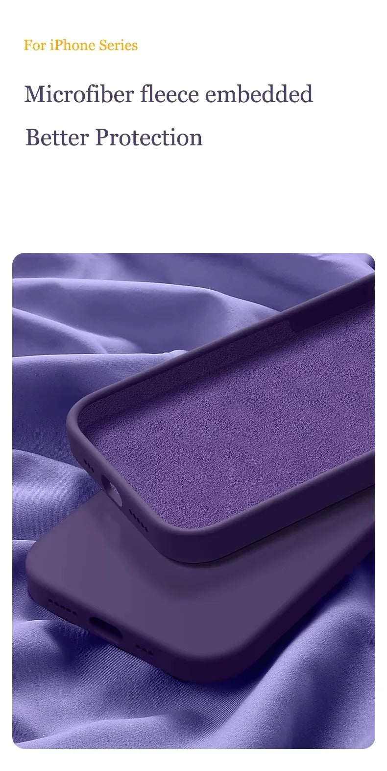 High Quality Apple iPhone Case, MagSafe Compatible, Camera Lens & Screen Protection, Ultra Thin, Shockproof, Magnetic Full All Around Cover – Soft Silicone Solid Color Case with Antiskid Grip & Protective Finish