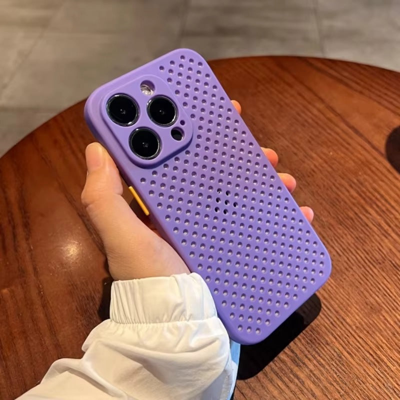 Luxury Apple iPhone Case, MagSafe Compatible, Camera Lens & Screen Protection, Ultra Thin, Shockproof, Magnetic Full All Around Cover – Hollow Soft Case with Heat Dissipation Design & Plain Color Ultra Thin Finish