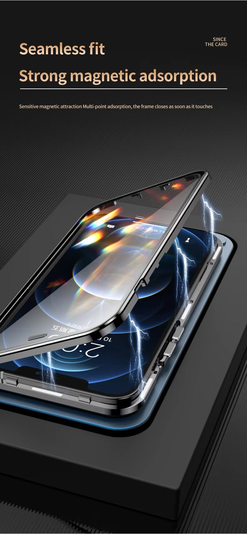 Premium Apple iPhone Case, MagSafe Compatible, Camera Lens & Screen Protection, Ultra Thin, Shockproof, Magnetic Full All Around Cover – 360° Metal Frame Case with Aluminum Alloy & Full Screen Protection