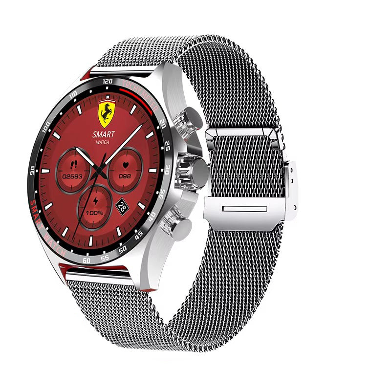 Robust Outdoor Smartwatch for iPhone – NFC Access Control, GPS Positioning, Compass, 400mAh Battery, IP68 Waterproof 