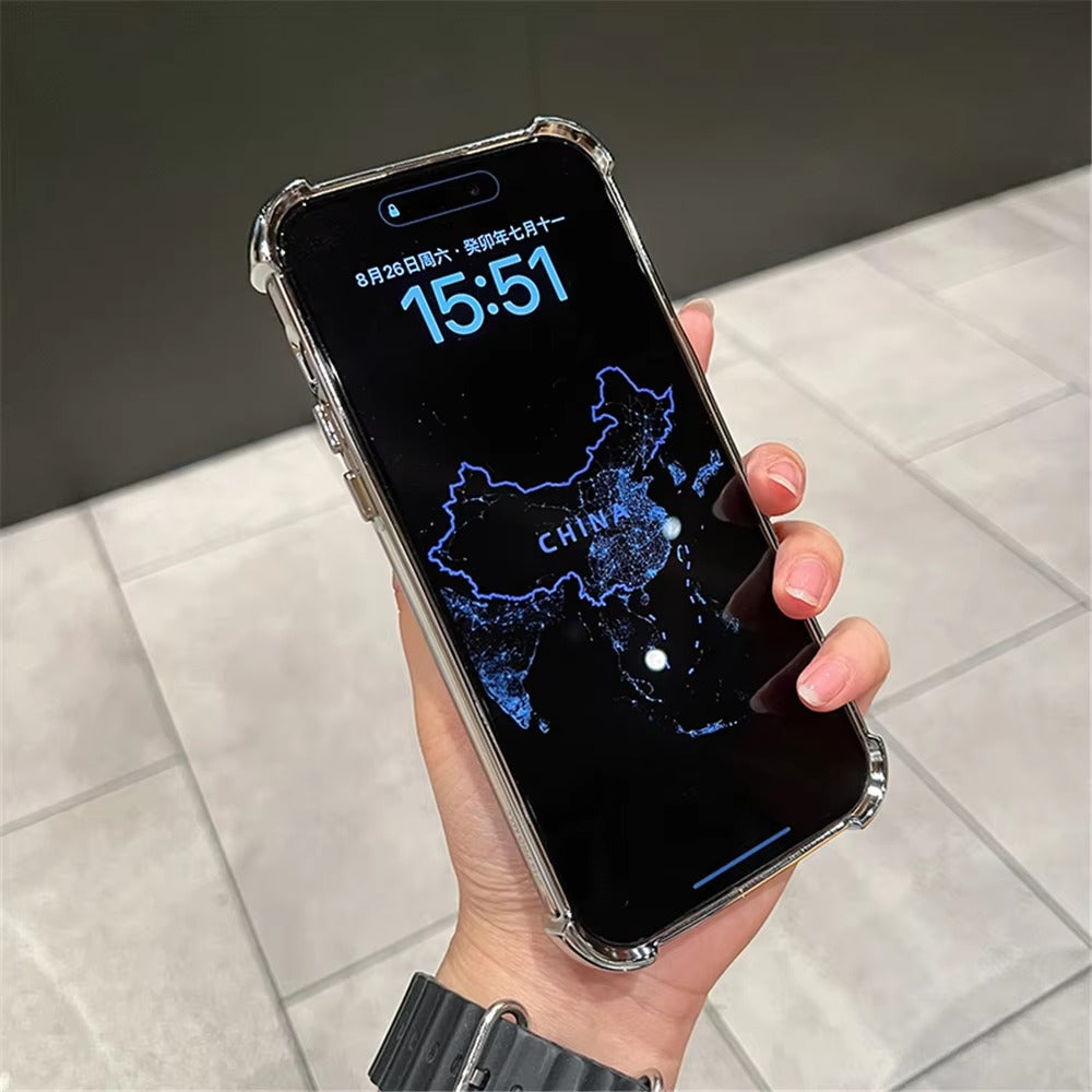 Luxury Apple iPhone Case Compatible, Camera Lens & Screen Protection, Ultra Thin Shockproof Full All Around Protection Cover