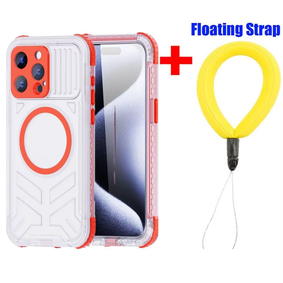 Luxury Apple iPhone Case MagSafe Compatible, Camera Lens & Screen Protection,  Cover with IP68 Sealed Sport Design
