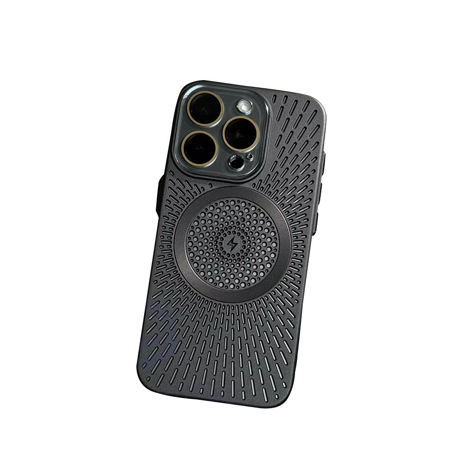 Premium Apple iPhone Case, MagSafe Compatible, Camera Lens & Screen Protection, Ultra Thin, Shockproof, Magnetic Full All Around Cover – Slim PC Case with Heat Dissipation, Wireless Charging & Titanium Lens Cover