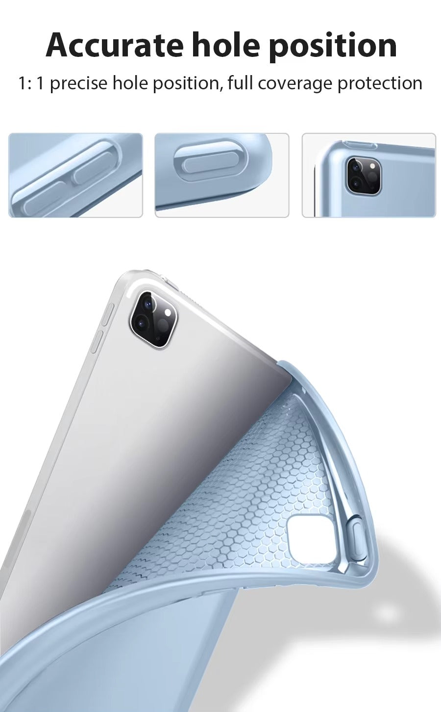 Premium Protective iPad Case – Slim, Magnetic Cover with Pencil  Compatible with 10.2", 11", 12.9", 13" Tablets