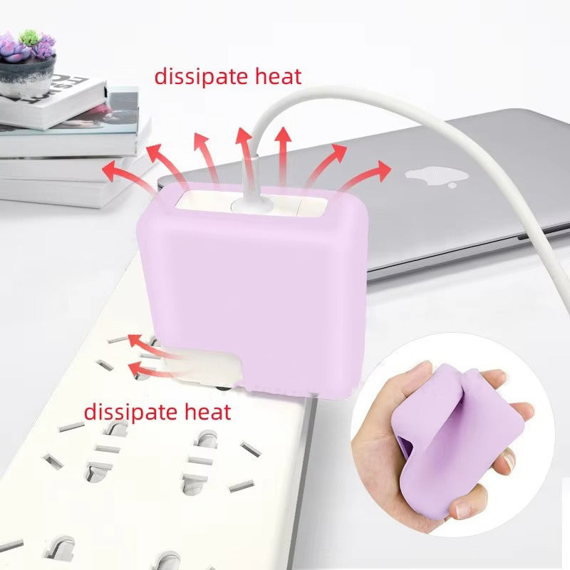 Premium Silicone Charger Case for MacBook Power Adapter – Soft Protective Cover for 140W, 96W, 87W, 85W, 67W, 61W, 60W, 45W, 35W, 30W, 29W USB-C Bricks