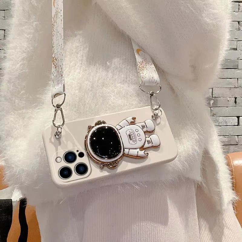 Luxury Astronaut Apple iPhone Case, MagSafe Compatible, Ultra Thin Magnetic Shockproof Full Protection Cover 