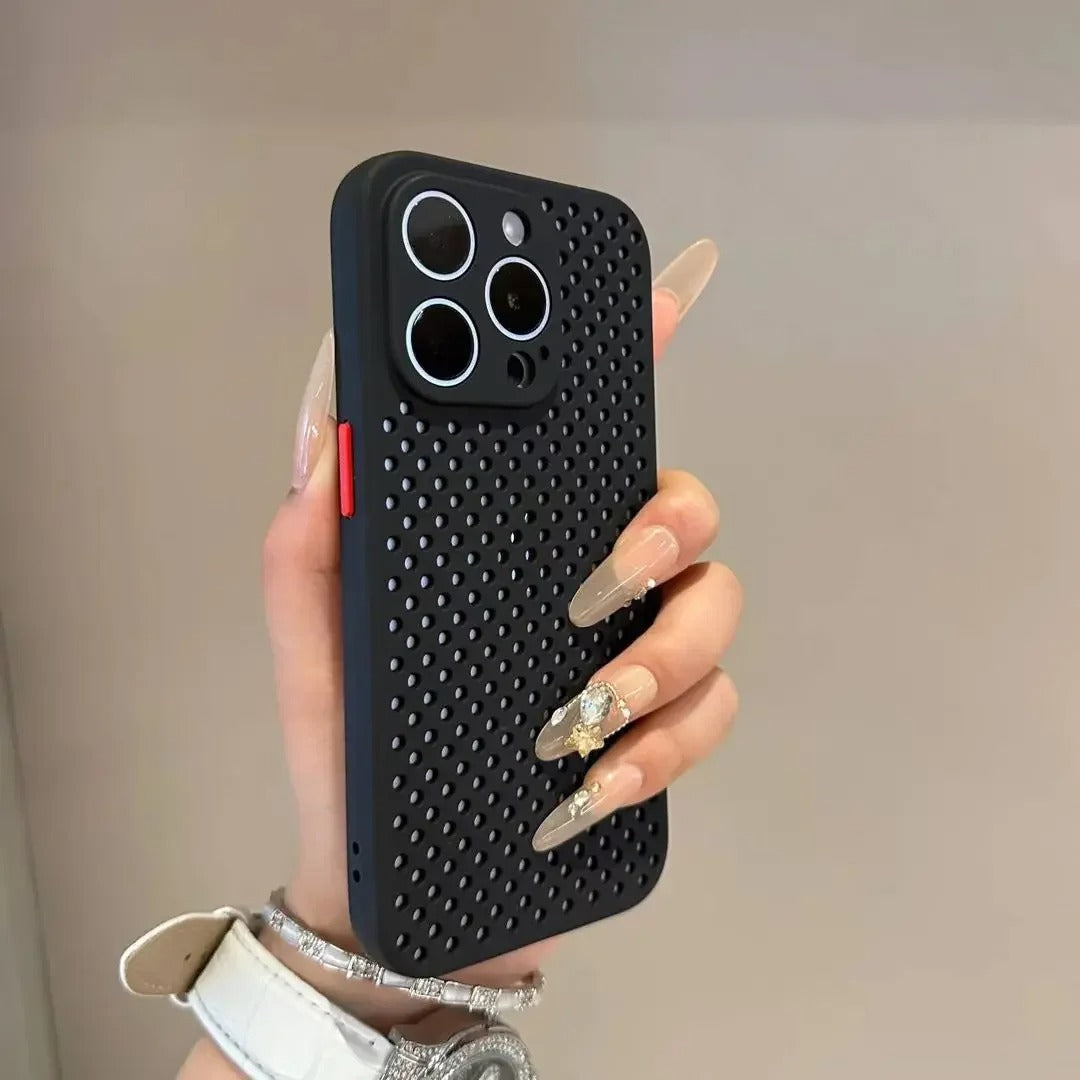 Luxury Apple iPhone Case, MagSafe Compatible, Camera Lens & Screen Protection, Ultra Thin, Shockproof, Magnetic Full All Around Cover – Hollow Soft Case with Heat Dissipation Design & Plain Color Ultra Thin Finish