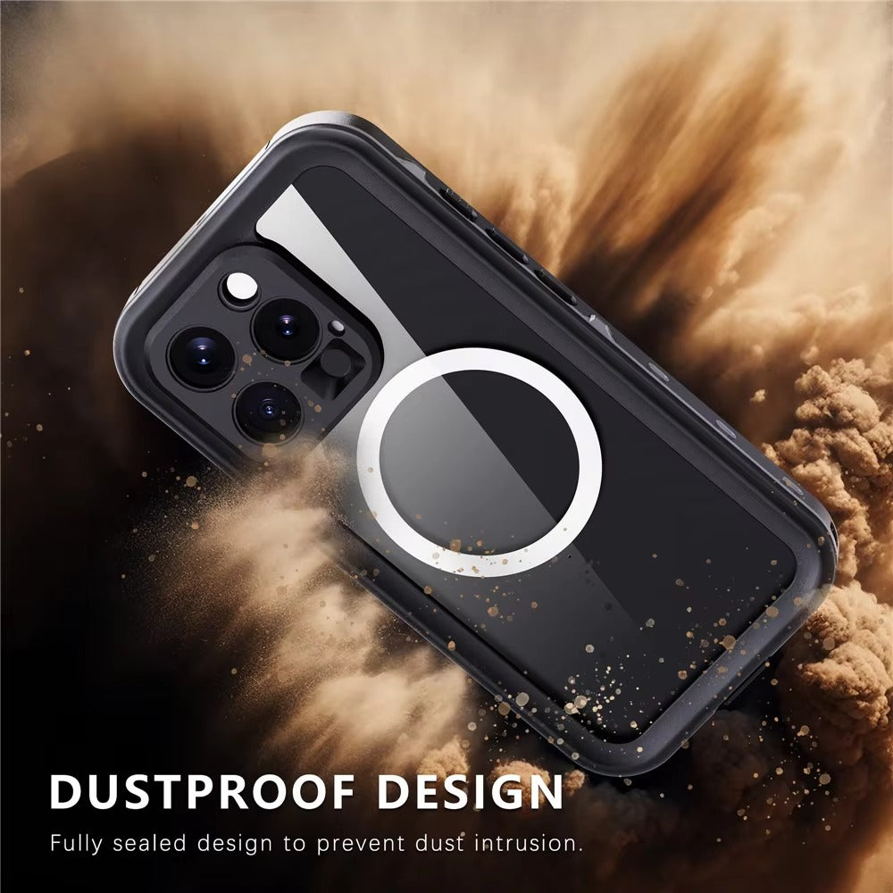 High Quality Apple iPhone Case MagSafe Compatible, Camera Lens & Screen Protection, Ultra Thin Shockproof Magnetic Full All Around Protection Cover with IP68 Snowproof Design