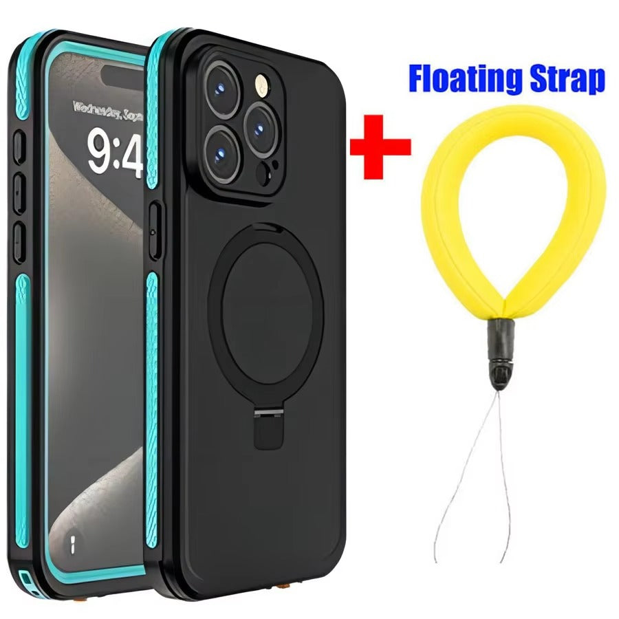 Robust Apple iPhone Case MagSafe Compatible, Camera Lens & Screen Protection,  Cover with IP68 Waterproof Stand Design