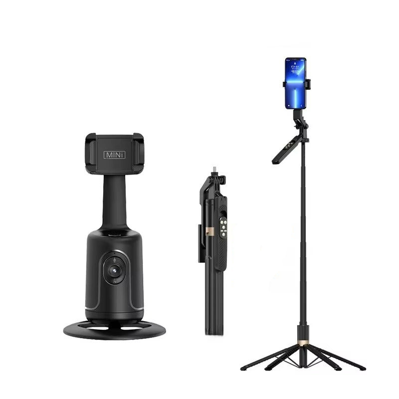 High Quality AI Face Tracking Phone Tripod Stand – 360° Rotation, No App Needed, Auto Follow, Stabilizer, Smart Camera Holder for Vlog & Live