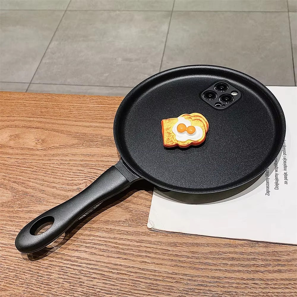 Premium Apple iPhone Case, MagSafe Compatible, Camera Lens and Screen Protection, Ultra Thin, Shockproof, Magnetic, Full All Around Protection, 3D Cartoon Pan Egg Cover