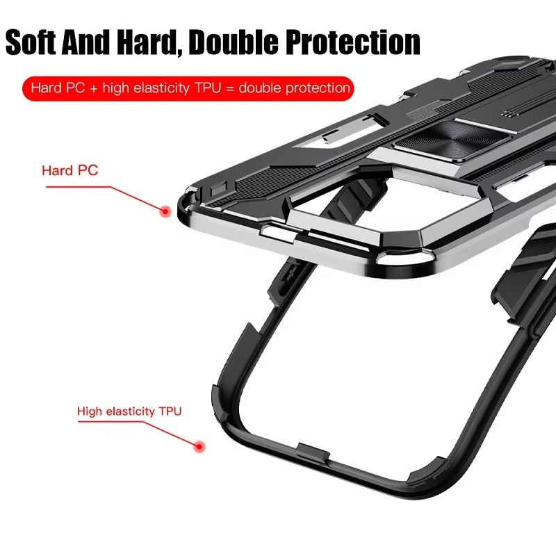 Robust Apple iPhone Case, MagSafe Compatible, Camera Lens and Screen Protection, Ultra Thin, Shockproof, Magnetic, Full All Around Protection, Armor Magnetic Holder Cover