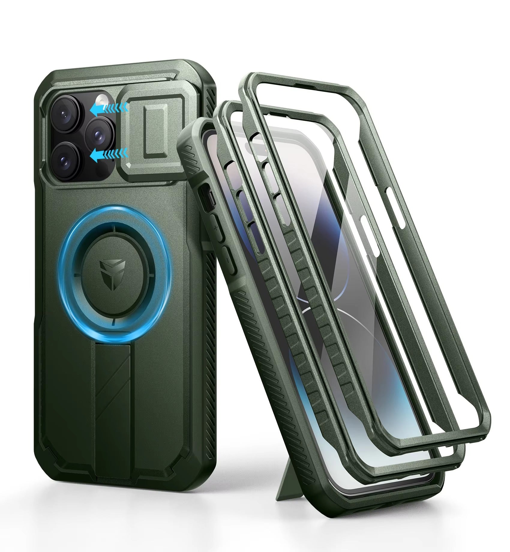 Robust Apple iPhone Case, Camera Protection, Screen Protection, Ultra Thin, Shockproof, Magnetic, Full All Around Protection
