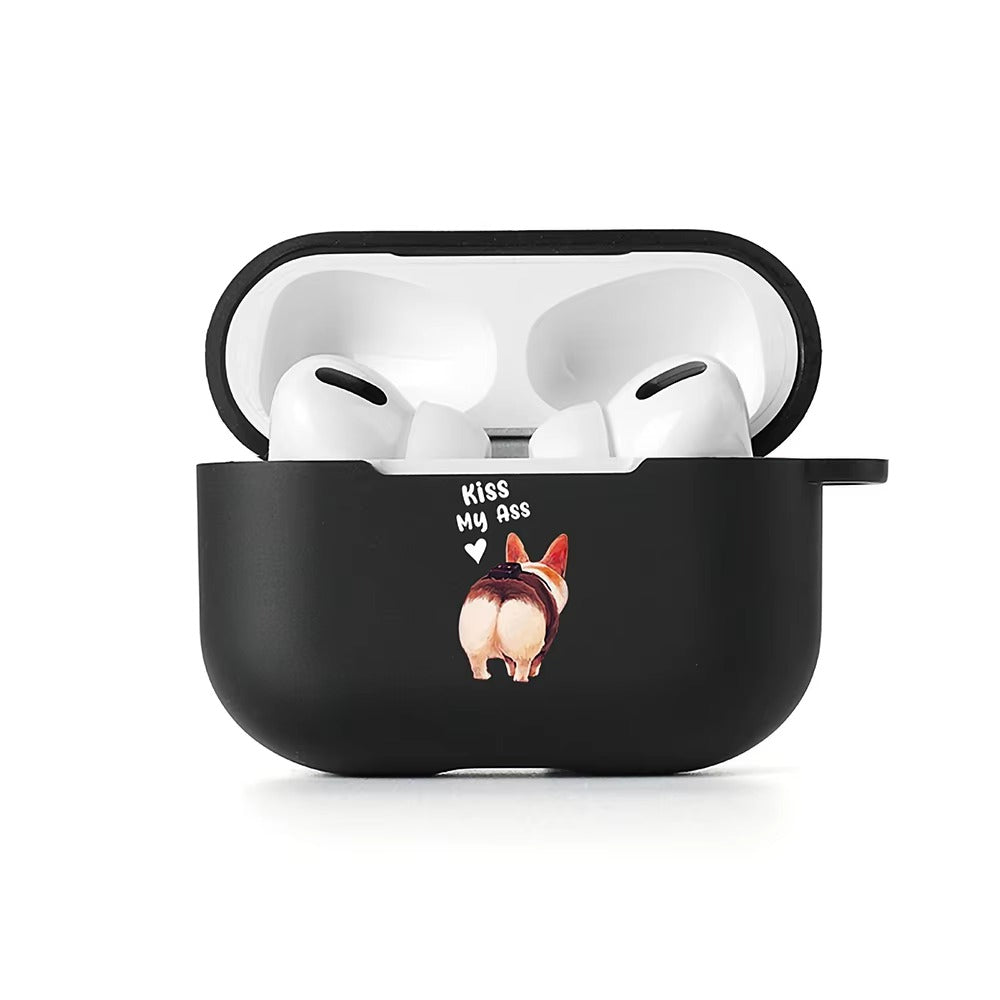 Premium Cute Cartoon Silicone AirPods Case Cover – A, B, C Letters & Fun Designs like Cat, Hearts, Angry Panda, Music Notes, for AirPods Pro 2, Pro, 3, 1/2