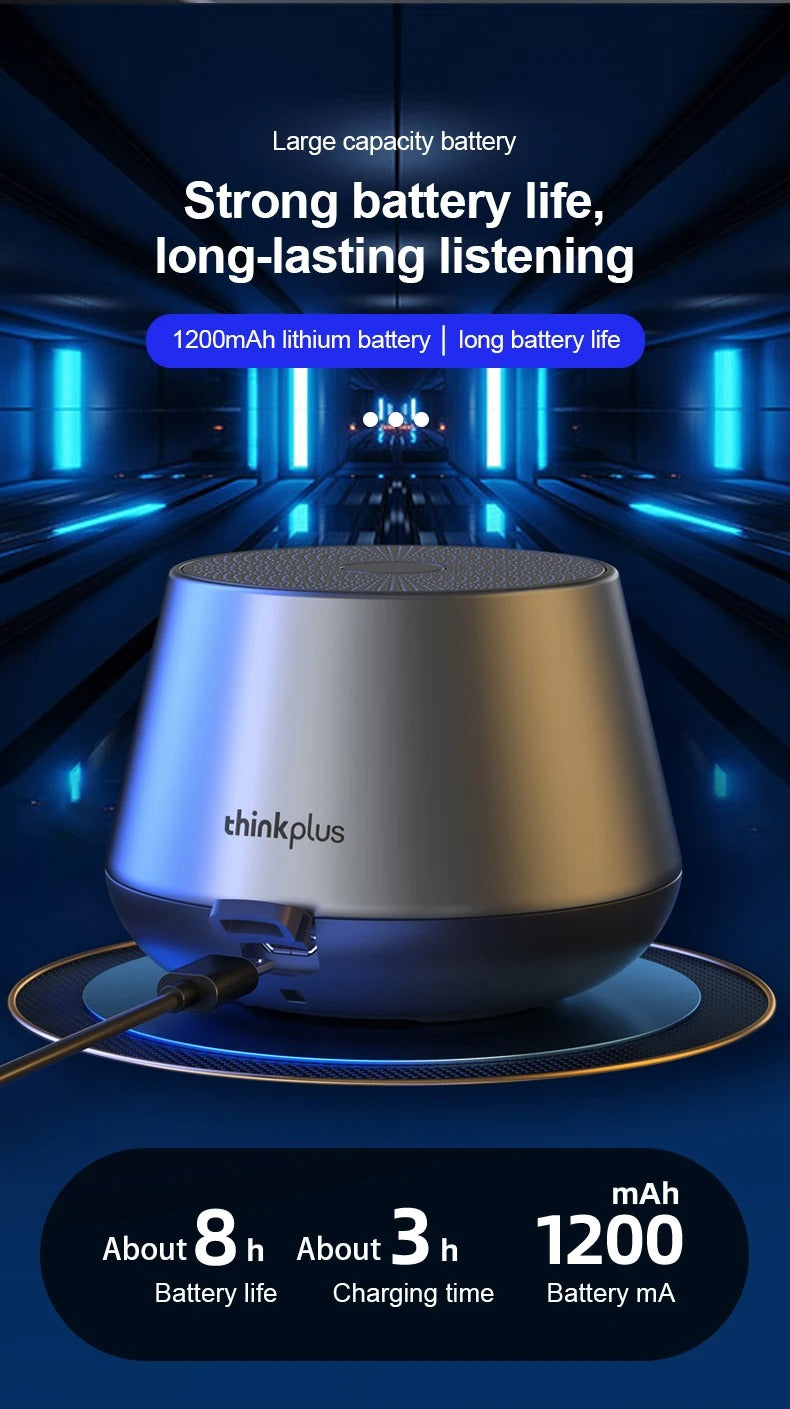 Premium RGB Bluetooth Speaker – Portable Wireless Mini Subwoofer with HiFi Stereo Sound, 360° Surround, TWS Pairing, TF Card, Long Battery Life