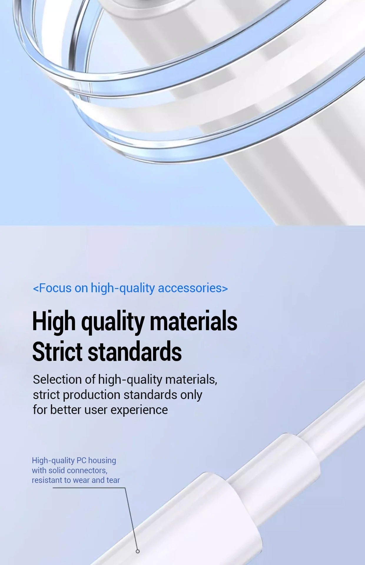 High-Speed PD 20W Fast Charging Cable for iPhone – USB-C to Lightning, 2.4A, Low-Temp Quick Charge, Durable Nylon Wire, 1M/2M, Data Sync Cord