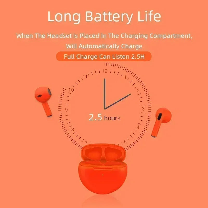 Premium TWS Wireless Earbuds with Mic – Bluetooth 5.0, Noise Cancelling, Touch Control, Long Battery Life, HiFi Stereo Earphones for iOS & Android