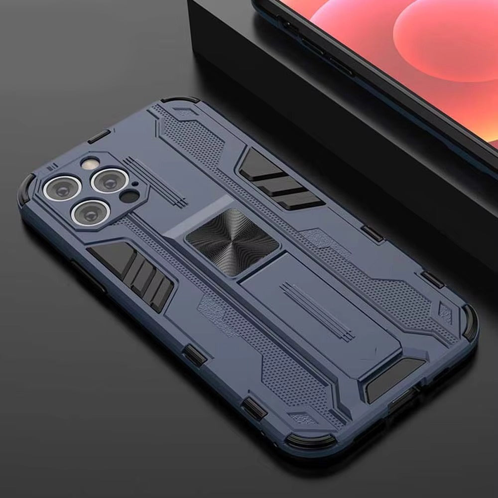 Robust Apple iPhone Case, MagSafe Compatible, Camera Lens and Screen Protection, Ultra Thin, Shockproof, Magnetic, Full All Around Protection, Armor Magnetic Holder Cover