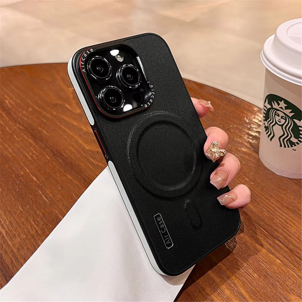 Luxury Apple iPhone Case Camera Lens & Screen Protection, Ultra Thin Shockproof Magnetic Full All Around Protection Cover 