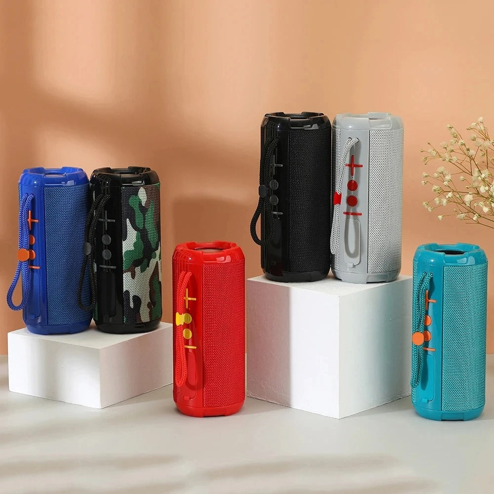 Premium Waterproof Bluetooth Speaker – Portable Wireless Sound Box with Subwoofer Bass, FM Radio, TF Card, USB, Hands-Free Calling, TWS Pairing