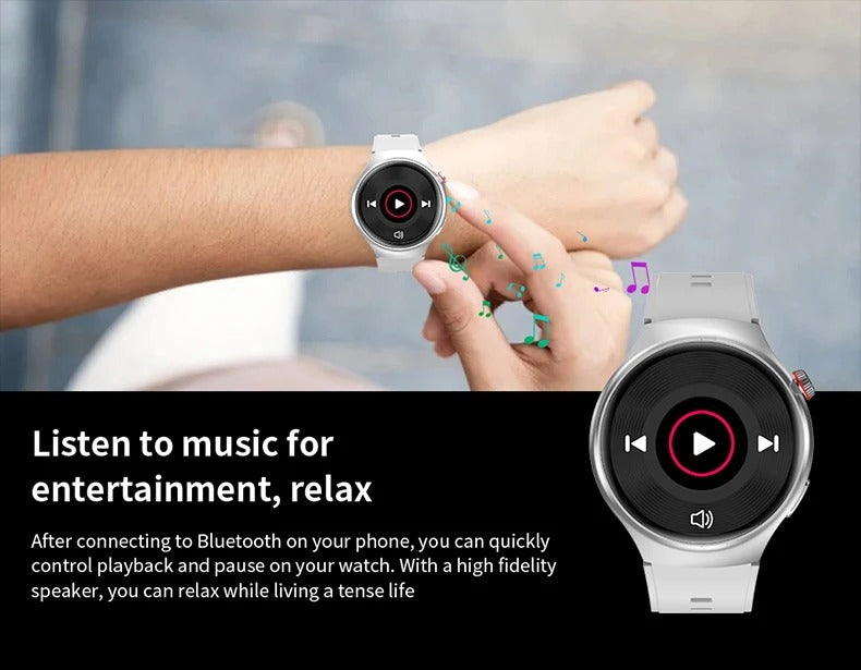 Premium AMOLED GPS Smart Watch – 1.46" HD Display, Bluetooth Calling, Fitness Tracker, IP68 Waterproof, Heart Rate & Sleep Monitor, NFC, Wireless Charging