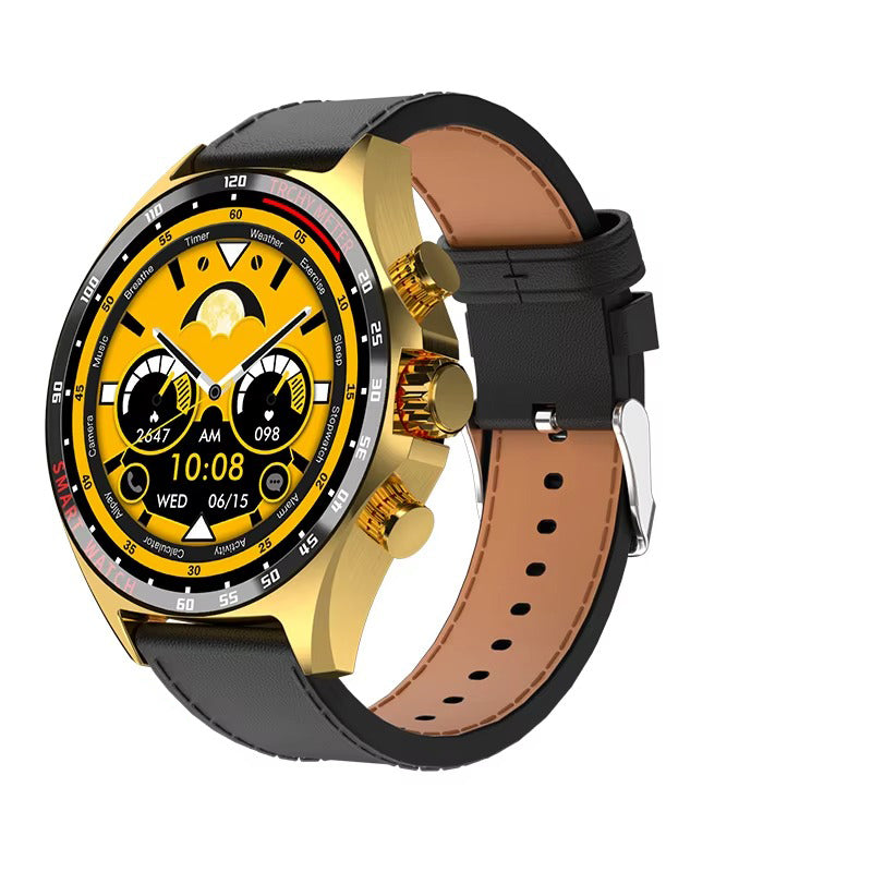 Robust Outdoor Smartwatch for iPhone – NFC Access Control, GPS Positioning, Compass, 400mAh Battery, IP68 Waterproof 