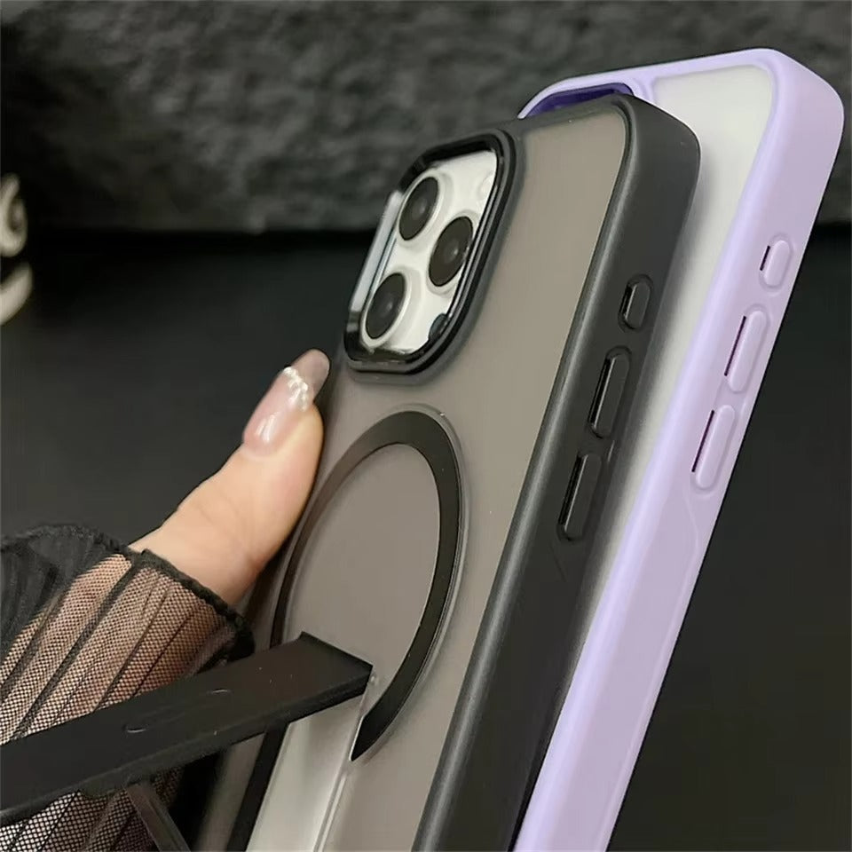 Luxury Apple iPhone Case Camera Lens & Screen Protection, Ultra Thin Shockproof Magnetic Full All Around Protection Cover