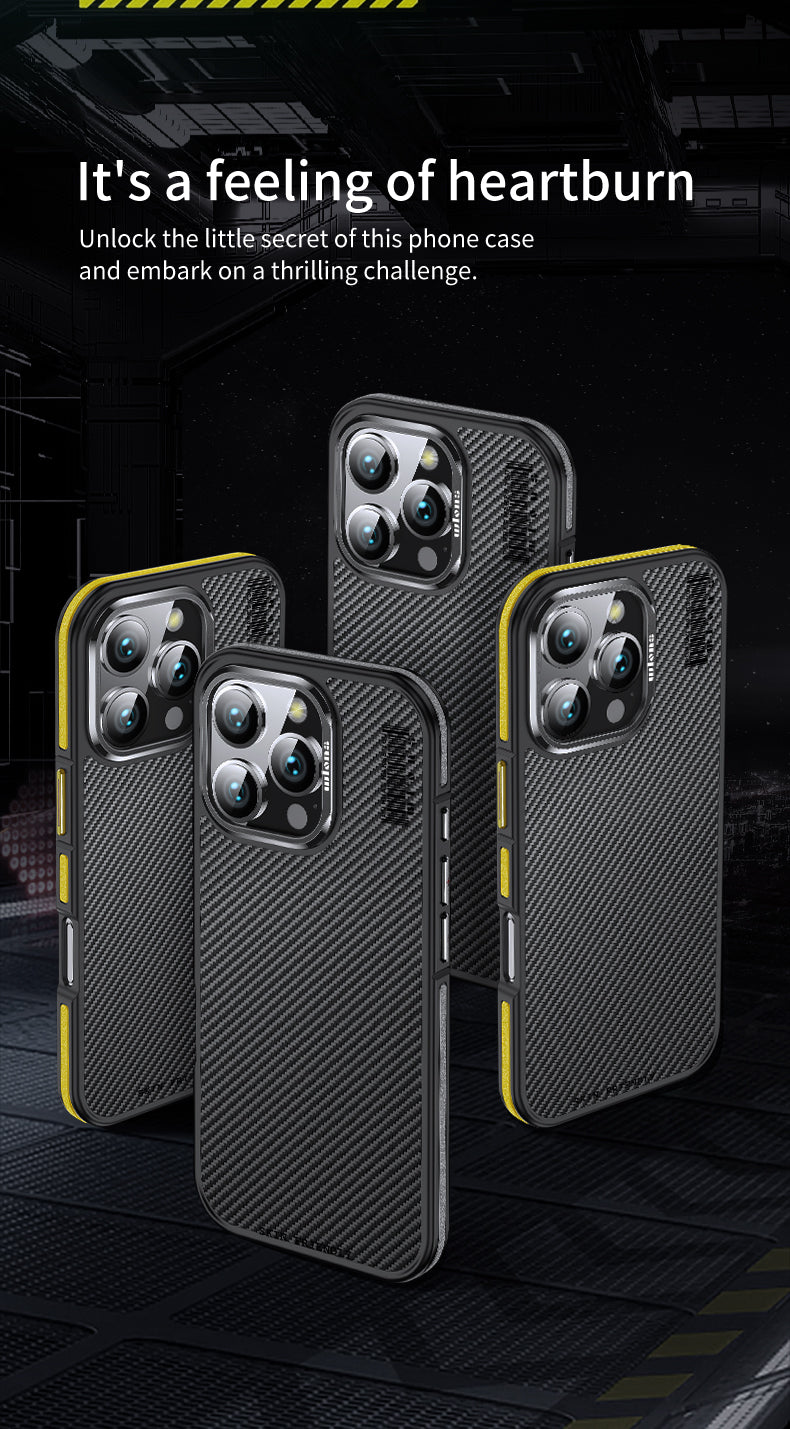 Premium 100% Aramid Fiber Kevlar iPhone Case – 600D Lightweight  Compatible Ultra-Thin Protective Cover for iPhone Models